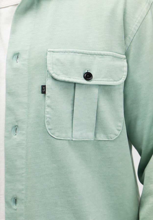 Afbeelding van Phil Jersey Overshirt M2613043 Inari Green  - Butcher of Blue